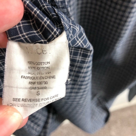 VINCE Plaid Button Down Men's - Picture 10 of 10
